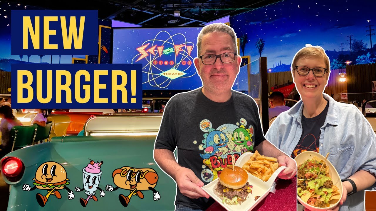 We Tried the NEW Gluten Free Burger at Sci-Fi Dine-In at Hollywood Studios (2024 Menu Update)