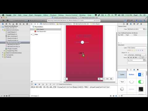 2/3 - Pass Data to a ViewController or a New Screen using Properties in iPhone Apps