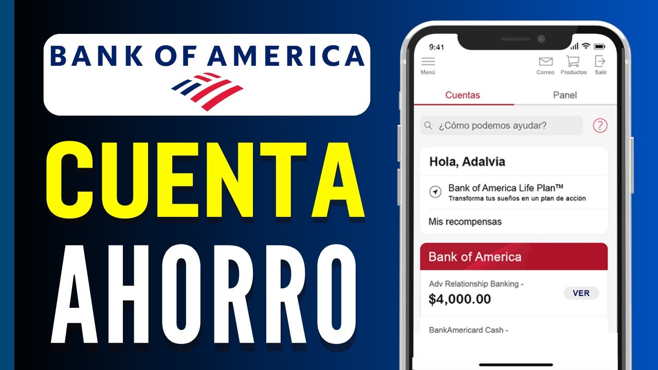 Cómo abrir una cuenta de ahorros en Bank of America paso a paso