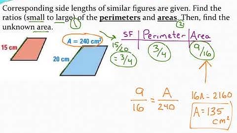 Using scale factors to determine perimeters and areas of similar figures