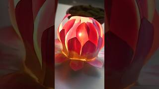 LOTUS LAMP #diy #lotus #lotuslamp #lotuscraft #crafts #bestoutofwaste #cup #easycraftsideas