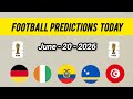 World Cup Football Predictions ⚽ Germany vs Ivory Coast, Ecuador vs Curacao, Tunisia vs Japan