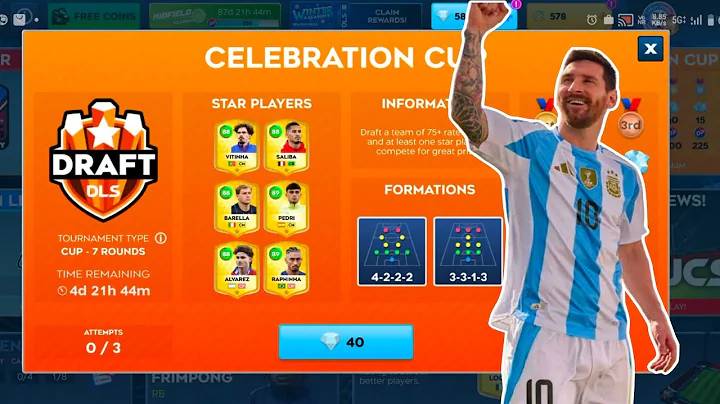 DLS 26 THE GREAT DREAM DRAFT WIN WITH MESSI । F T G HD BRO । ।