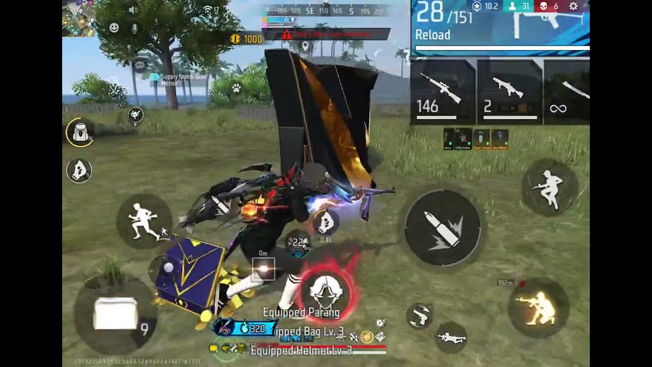 FREE FIRE : 26 kills but came second with random teammate.