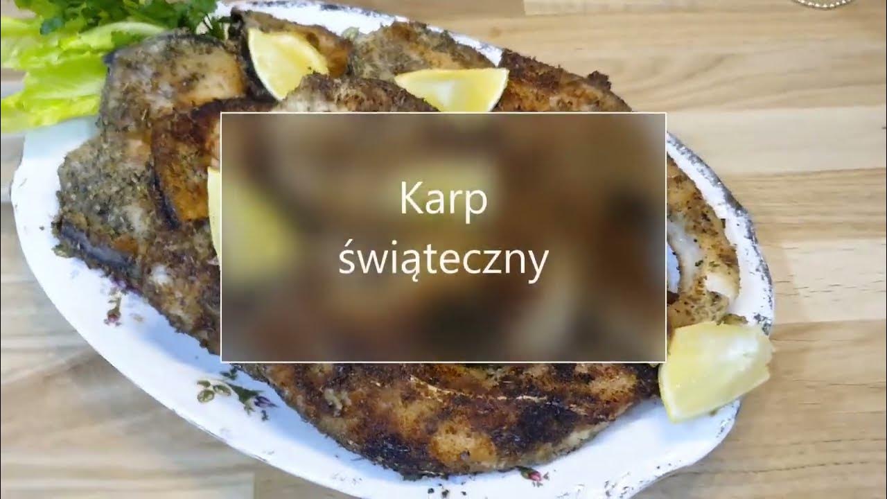 Karp smażony, polska tradycyjna wigilijna potrwa/Fried carp, a ...