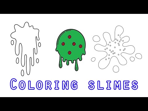 Slime coloring pages