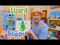 How To Draw A Lizard | Blippi Draws | Learn Colors and Science with Blippi!