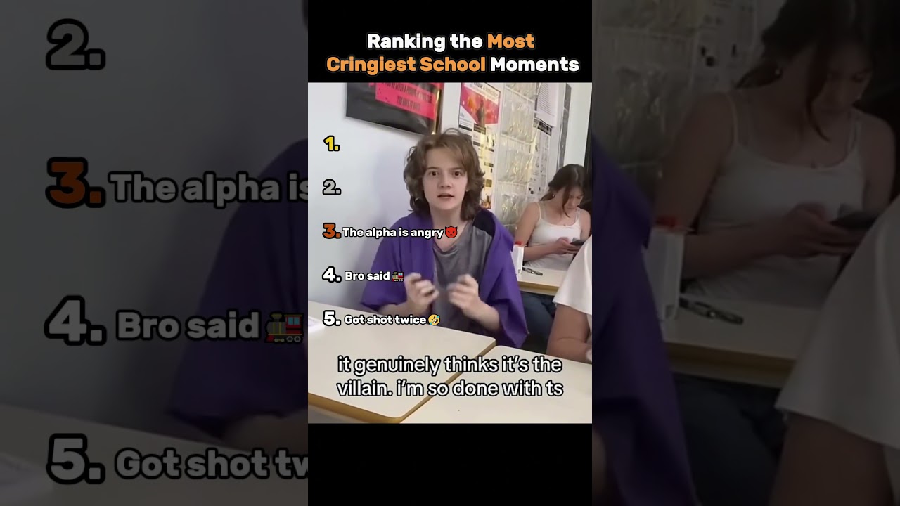 Рейтинг самых неловких моментов в школе