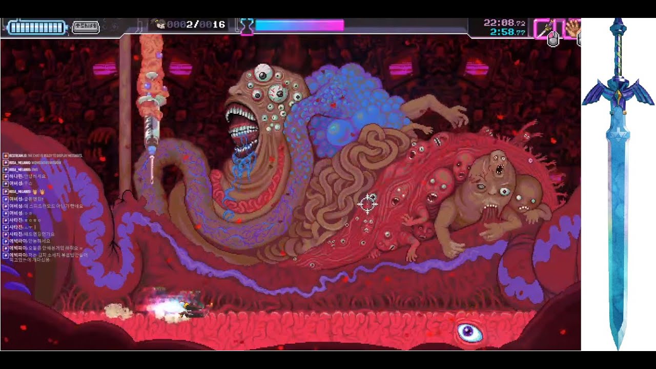 카타나 제로 히든보스 마스터소드 스피드런 24분 12초 katana zero lab sword psychotherapy