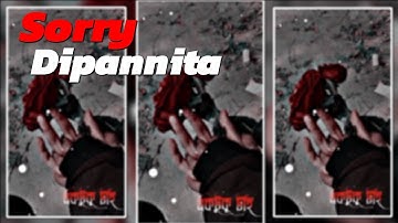 Sorry Dipannita - Xml || Alight Motion Presets Xml 🙂 #xml #am_editors #alightmotion