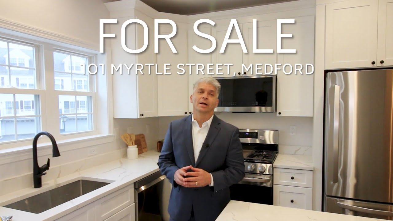 Luxury Townhome For Sale 101 Myrtle Street, Medford, MA by Dwell360