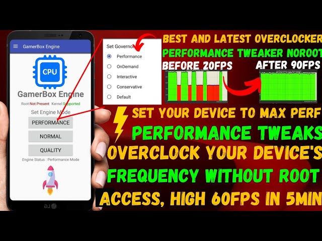Game Engine! NO ROOT Tweaks  Unlock 60-120FPS🔥⚡ 
