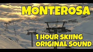 Monterosa / Alagna / Champoluc - 1 hour skiiing with natural audio