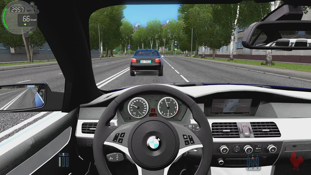 Bmw city car driving