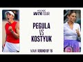 Marta Kostyuk vs. Jessica Pegula | 2025 Round Of 16 Miami | WTA Match Highlights