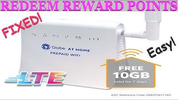 GLOBE AT HOME PREPAID WIFI, HOW TO REDEEM REWARD POINTS TO GLOBE PROMOS ?