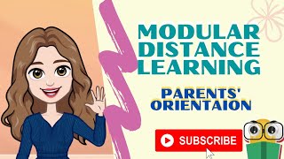 MODULAR DISTANCE LEARNING ll PARENT ORIENTATION