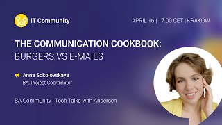 The communication cookbook: burgers vs e-mails