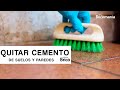 Cómo quitar restos de cementos de suelos y paredes - Bricomanía