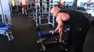 Back workout with Victor Martinez