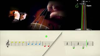 Easy violin piece 01 Time Study 1 (pizzicato)