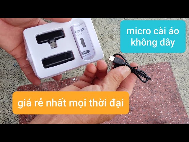 micro cài áo không dây rẻ nhất thị trường. cắm vô là xài không cần app.