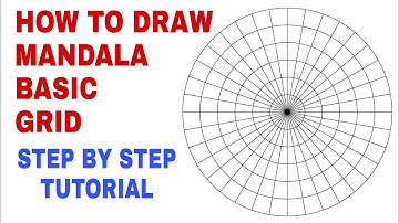 Mandala Basic Grid Tutorial| Step by step perfect Mandala Grid Tutorial for beginners|
