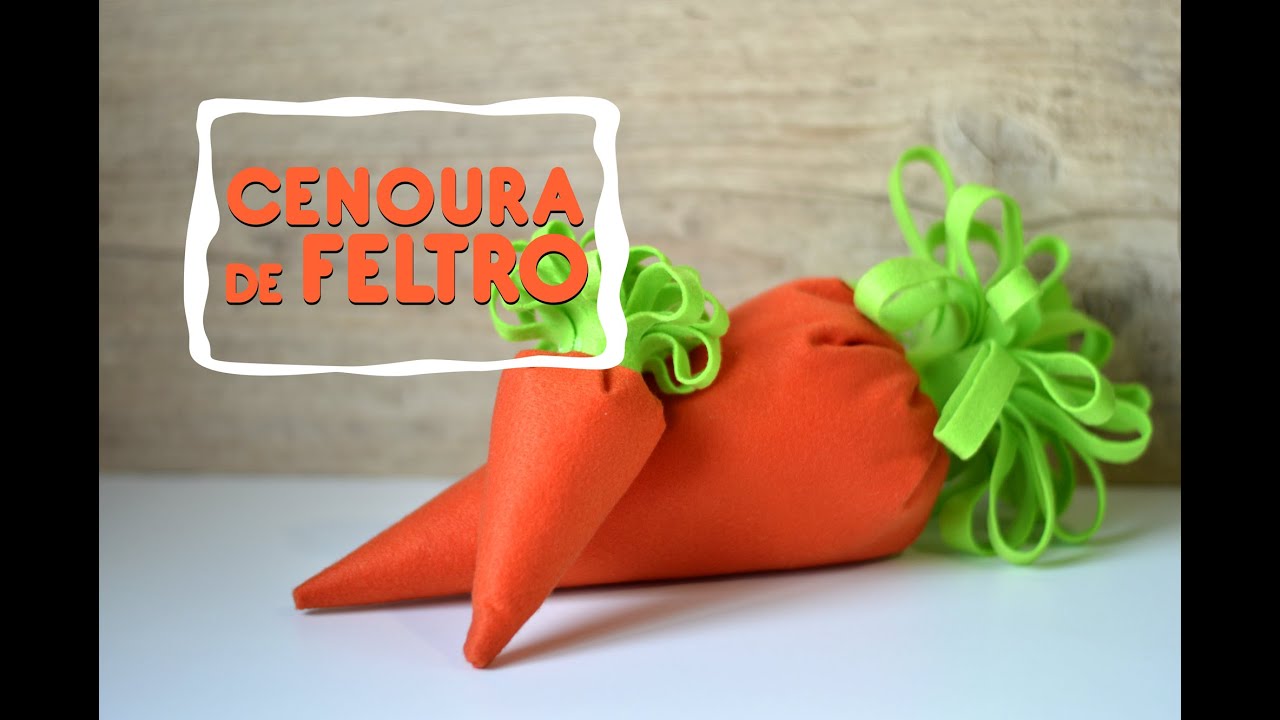 DIY |  Cenoura de Feltro