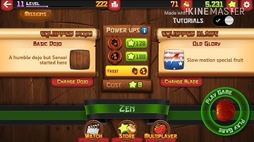 Fruit ninja# zen mode