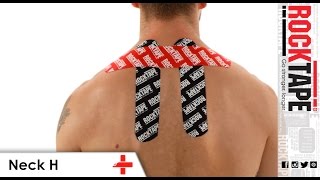 RockTape - Kinesiology Tape Instruction - Neck H
