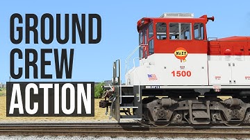 Run 8 Train Simulator Tutorial: Manual Coupler, Angle Cock and Air Hose - The "Ground Crew Action"