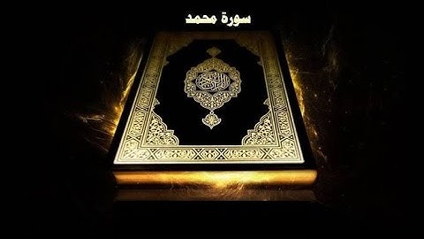 سورة محمد كاملة بصوت جميل l استمع للقران بقلبك l راحة نفسية لا توصف 