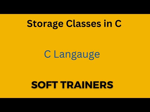 C9.16| Storage classes in C|for Beginners | Dr. Khaja Masthan