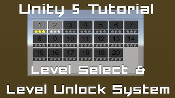 Unity 5 Tutorial:  Level Select & Unlock System C#