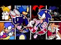 Confronting Yourself But Different Sonic Characters Sings Ring Of Despair FNF Cover Version2 