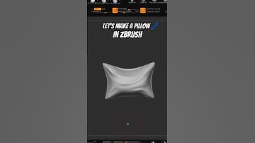 Making a Pillow in zBrush 🥱💤