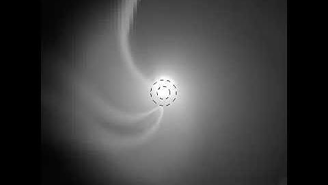 Shadowed Wind in the high mass X-ray binary