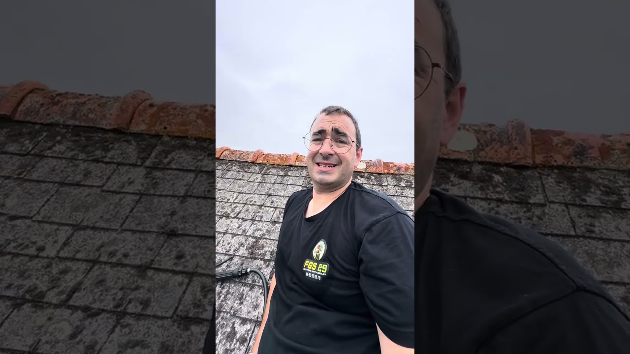 Nettoyage de toiture avec des produits fabrication française