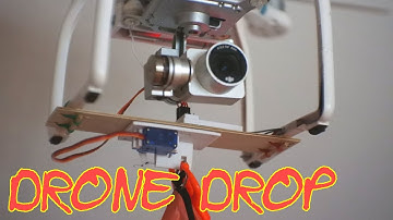 DJI Phantom Drop Mechanism (3D Printed) Drone Delivery, Drops Parachute, Bombs (Servo)