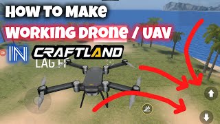 How to make working Drone / UAV in Craftland free fire | How to make flying Drone / UAV | LAG FF