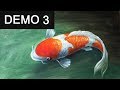 Paint koi fish with Acrylic on canvas -Demo 3