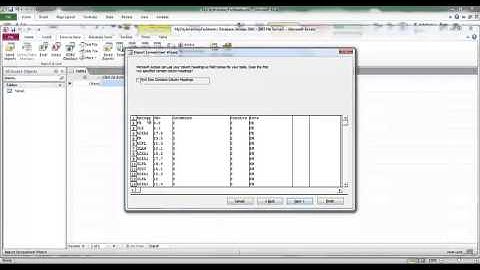 iTree Streets Import - Part2 Creating a Microsoft Access database for import