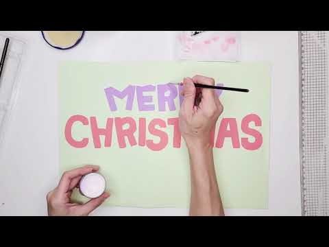 How to write Merry Christmas in Style 예쁜 POP글씨체 메리크리스마스 [Soojbear]