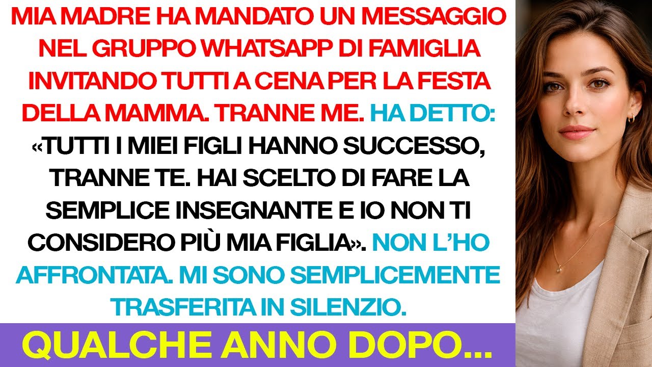 Mi hanno umiliata nel gruppo WhatsApp… qualche anno dopo ho avuto la mia rivincita