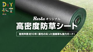 防草シート 10年耐用 1m×20m 不織布 RESTA 二層式高密度防草シート500W