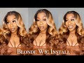 UNDER 50$! | Blonde Wig Install (Synthetic)| Zury Sis Wig | For Dark skin 💋| ft Divatress.com