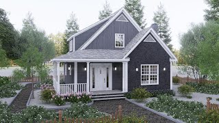 28'x34' (8x10m) 2 story Small House Design Ideas