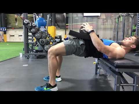 Shoulders Elevated Dumbbell Glute Bridge
