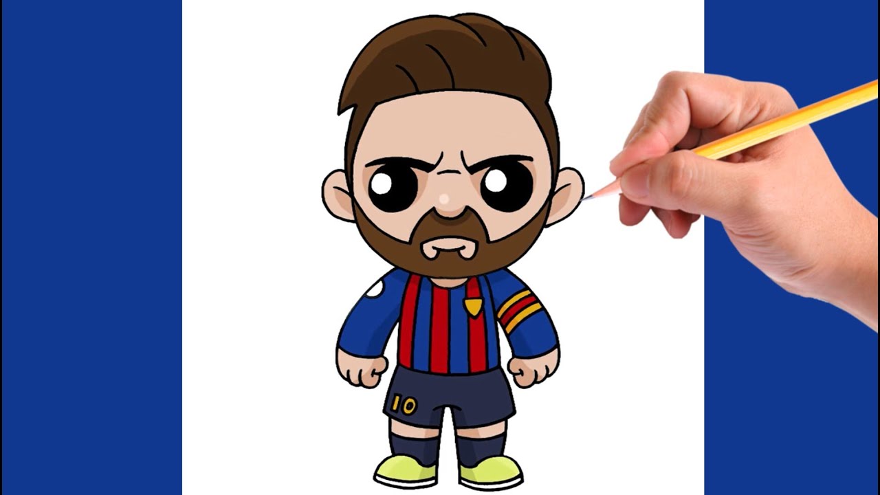 Como desenhar o LIONEL MESSI | How to draw Messi kawaii - YouTube