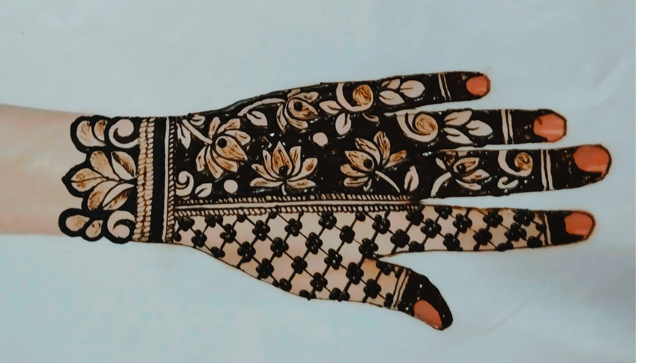 New Latest Lotus 3D design mehndi#ytvideo#shri Mehandi artist